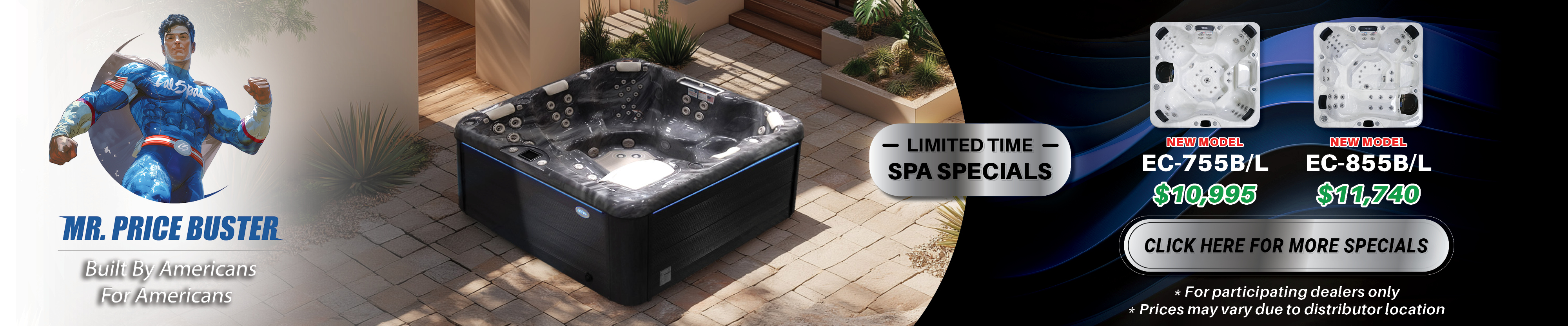 Calspas hot tub being used in a family setting - Austin